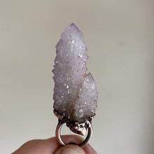 Load image into Gallery viewer, Amethyst Spirit Quartz Necklace with Purple Agate Accent Chain #3 - Ready to Ship
