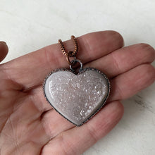 Load image into Gallery viewer, Agate Druzy “Broken Open” Heart Necklace - Ready to Ship