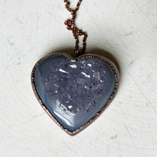 Load image into Gallery viewer, Druzy Heart “Shine On” Necklace #3 - Ready to Ship