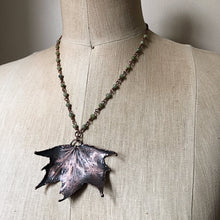 Load image into Gallery viewer, Electroformed Maple Leaf Necklace (Large) - Ready to Ship