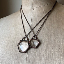 Load image into Gallery viewer, Clear Quartz Hexagon Necklace