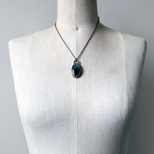 Load image into Gallery viewer, Silver Obsidian Necklace #4