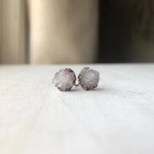 Load image into Gallery viewer, Clear Quartz Druzy Earrings #2 - Ready to Ship
