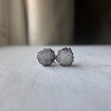 Load image into Gallery viewer, Clear Quartz Druzy Earrings #3 - Ready to Ship