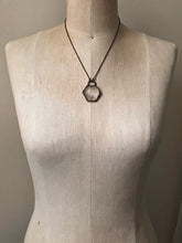 Load image into Gallery viewer, Quartz Hexagon Necklace (Satya Collection)