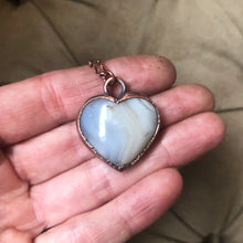 Load image into Gallery viewer, Botswana Agate Heart Necklace #1