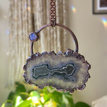 Load image into Gallery viewer, Amethyst Stalactite Slice Necklace #6 - Ready to Ship