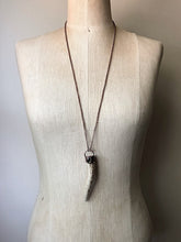 Load image into Gallery viewer, Labradorite & Naturally Shed Deer Antler Tip Necklace #2 - Ready to Ship