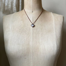 Load image into Gallery viewer, Rainbow Moonstone Heart Necklace #2- Ready to Ship