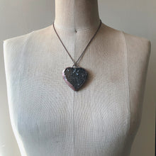 Load image into Gallery viewer, Agate Druzy “Broken Open” Heart Necklace #3 - Ready to Ship