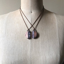 Load image into Gallery viewer, Amethyst Moon Phase Necklaces - Snow Moon Collection