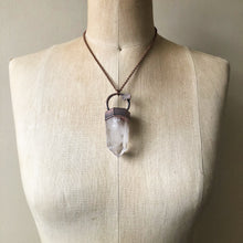 Load image into Gallery viewer, Clear Quartz Point and Angel Aura Necklace - Ready to Ship