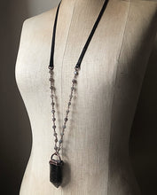 Load image into Gallery viewer, Raw Smoky Quartz Point Necklace (Ready to Ship) - Darkness Calling Collection