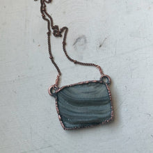Load image into Gallery viewer, Chalcedony Rectangle Necklace - Ready to Ship