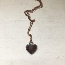 Load image into Gallery viewer, Moss Agate Heart Necklace #1 - Ready to Ship