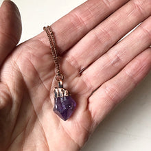 Load image into Gallery viewer, Raw Amethyst Point Necklace #2