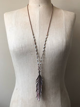 Load image into Gallery viewer, Electroformed Feather Necklace (Wild) - Moksha Collection