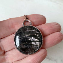 Load image into Gallery viewer, Hypersthene Black Moon Lilith Necklace #4 - Ready to Ship