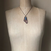 Load image into Gallery viewer, Electroformed Butterfly Wing & Blue Labradorite Necklace - Spring Equinox Collection