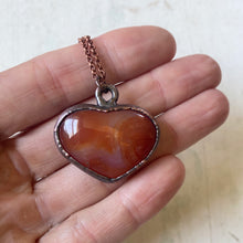 Load image into Gallery viewer, Carnelian Heart Necklace #2 - Ready to Ship