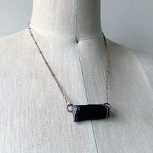 Load image into Gallery viewer, Black Tourmaline Bar Necklace #2