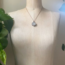 Load image into Gallery viewer, White Moonstone Hexagon Necklace #3 - Ready to Ship