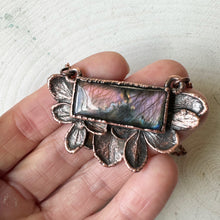 Load image into Gallery viewer, Hydrangea & Labradorite “bloom” Necklace #1 - Ready to Ship