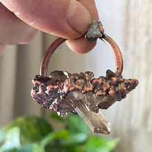 Load image into Gallery viewer, Smoky Quartz Cluster & Aquamarine Necklace #1 - Ready to Ship