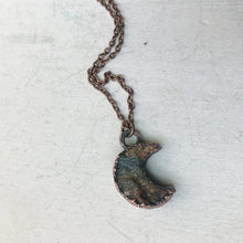 Load image into Gallery viewer, Chalcedony Crescent Moon Necklace #2 - Ready to Ship
