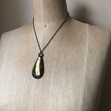 Load image into Gallery viewer, Labradorite Teardrop Necklace #2- Ready to Ship