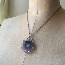Load image into Gallery viewer, Amethyst Stalactite Slice Necklace #2 - Ready to Ship