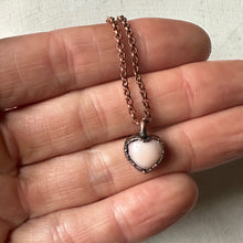 Load image into Gallery viewer, Pink Opal Heart Necklace - Ready to Ship