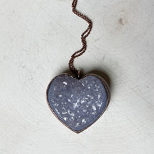 Load image into Gallery viewer, Druzy Heart “Shine On” Necklace #4 - Ready to Ship