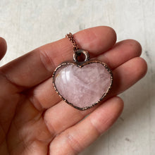 Load image into Gallery viewer, Rose Quartz Heart Necklace #2