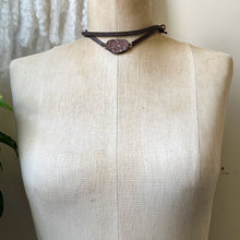 Load image into Gallery viewer, Ametrine Druzy and Leather Wrap Bracelet/Choker #1 - Ready to Ship