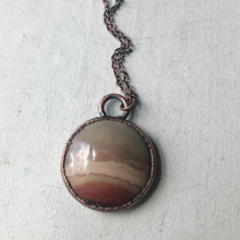 Load image into Gallery viewer, Polychrome Jasper Moon Necklace #6