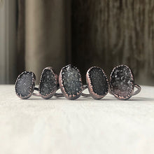 Load image into Gallery viewer, Druzy Portal of the Heart Ring #1 (Size 5.25-5.5) - Ready to Ship