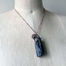 Load image into Gallery viewer, Black Tourmaline & Pink Amethyst Necklace #1