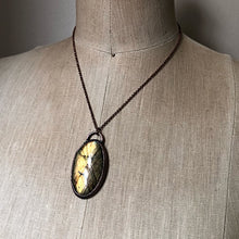 Load image into Gallery viewer, Labradorite Oval Necklace #1- Ready to Ship