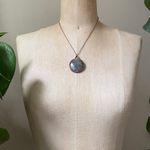 Load image into Gallery viewer, Black Sunstone Moon Necklace #2 - Ready to Ship