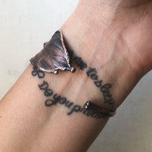 Load image into Gallery viewer, Electroformed Feather Cuff with Raw Chakra Stones #1 - Ready to Ship