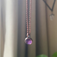 Load image into Gallery viewer, Amethyst Mini Moon Necklace #2