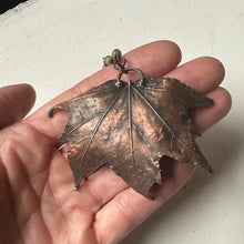 Load image into Gallery viewer, Electroformed Maple Leaf Necklace (Large) - Ready to Ship