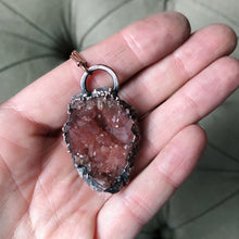 Load image into Gallery viewer, Pink Amethyst Cluster Necklace