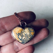 Load image into Gallery viewer, Maligano Jasper Heart Necklace #1
