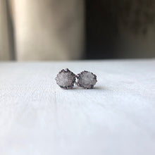 Load image into Gallery viewer, Clear Quartz Druzy Earrings #1 - Ready to Ship