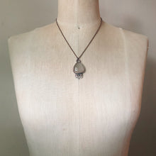 Load image into Gallery viewer, Rutile Quartz Teardrop with Clear Quartz Points Necklace - Ready to Ship