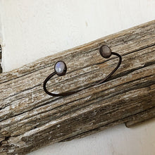 Load image into Gallery viewer, Rainbow Moonstone Cuff Bracelet #2 (Flower Moon Collection)