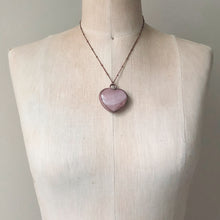 Load image into Gallery viewer, Rose Quartz Heart Necklace #1