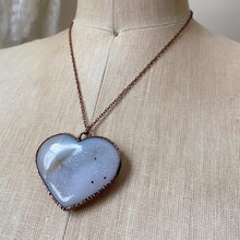 Load image into Gallery viewer, Druzy “Broken Open” Heart Necklace #1 - Ready to Ship